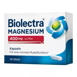 BIOLECTRA Magnesium 400 mg ultracapsules, 20 st