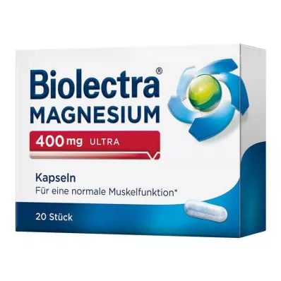 BIOLECTRA Magnesium 400 mg ultracapsules, 20 st