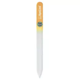 APOLINE Nagelvijl glas 14 cm oranje, 1 stuk