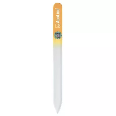 APOLINE Nagelvijl glas 14 cm oranje, 1 stuk APOLINE Nagelvijl glas 14 cm oranje, 1 stuk