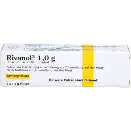 RIVANOL 1,0 g poeder, 5 stuks