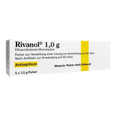 RIVANOL 1,0 g poeder, 5 stuks
