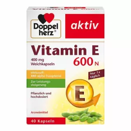 DOPPELHERZ Vitamine E 600 N Zachte Capsules, 40 stuks
