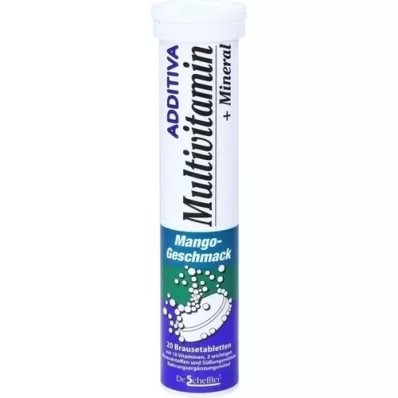 ADDITIVA Multivit.+Mineral Mango R bruistabletten, 20 stuks