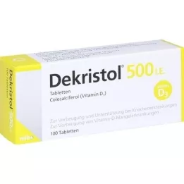 DEKRISTOL 500 I.E. tabletten, 100 stuks