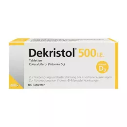 DEKRISTOL 500 I.E. tabletten, 100 stuks