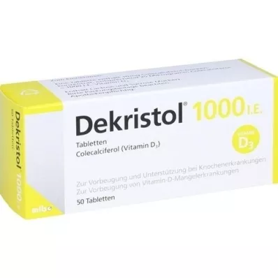 DEKRISTOL 1.000 I.U. tabletten, 50 stuks