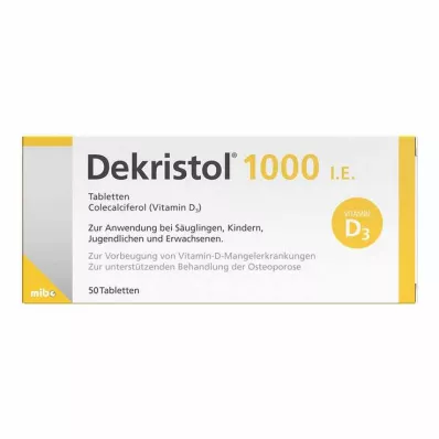 DEKRISTOL 1.000 I.U. tabletten, 50 stuks