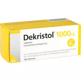 DEKRISTOL 1000 I.U. tabletten, 100 stuks
