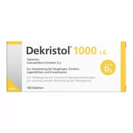 DEKRISTOL 1000 I.U. tabletten, 100 stuks