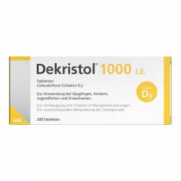 DEKRISTOL 1000 I.U. tabletten, 200 stuks