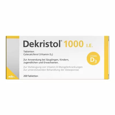DEKRISTOL 1000 I.U. tabletten, 200 stuks DEKRISTOL 1000 I.U. tabletten, 200 stuks