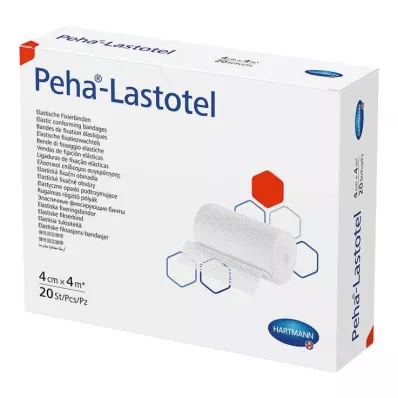 PEHA-LASTOTEL Fixatieverband 4 cmx4 m, 20 stuks PEHA-LASTOTEL Fixatieverband 4 cmx4 m, 20 stuks