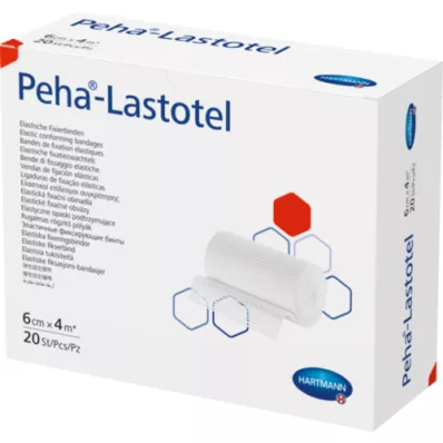 PEHA-LASTOTEL Fixatieverband 6 cmx4 m, 20 stuks