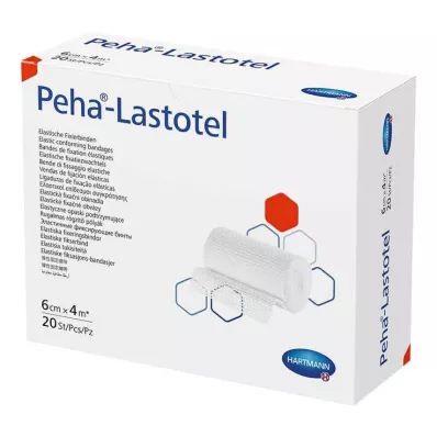 PEHA-LASTOTEL Fixatieverband 6 cmx4 m, 20 stuks PEHA-LASTOTEL Fixatieverband 6 cmx4 m, 20 stuks