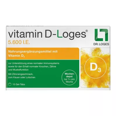 Vitamine D-Loges 5.600 IE kauwtabletten, 15 st