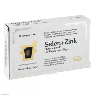 Selenium + Zink Pharma Nord Dragees, 90 st