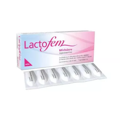 LACTOFEM Melkzuur vaginale zetpillen, 7 stuks
