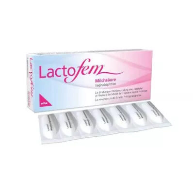 LACTOFEM Melkzuur vaginale zetpillen, 14 stuks LACTOFEM Melkzuur vaginale zetpillen, 14 stuks