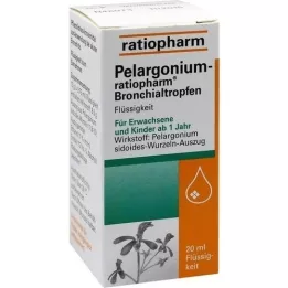 PELARGONIUM-RATIOPHARM Bronchiale druppels, 20 ml