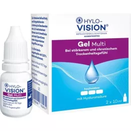 HYLO-VISION Gel multi oogdruppels, 2X10 ml