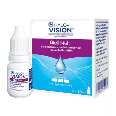 HYLO-VISION Gel Multi-oogdruppels, 2X10 ml HYLO-VISION Gel Multi-oogdruppels, 2X10 ml