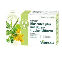 SIDROGA Blaas thee plus met berendruif bladeren, 20X2.0 g