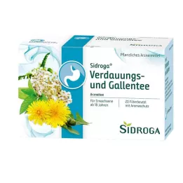 SIDROGA Spijsvertering en gal thee filterzakjes, 20X2.0 g