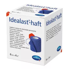 IDEALAST-klevend kleurverband 6 cmx4 m blauw, 1 st