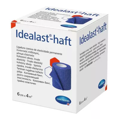 IDEALAST-klevend kleurverband 6 cmx4 m blauw, 1 st IDEALAST-klevend kleurverband 6 cmx4 m blauw, 1 st