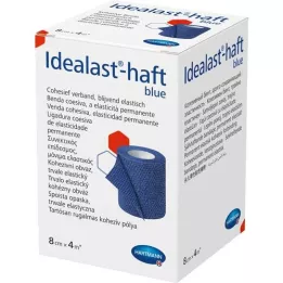 IDEALAST-klevend kleurverband 8 cm x 4 m blauw, 1 st