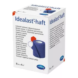 IDEALAST-klevend kleurverband 8 cm x 4 m blauw, 1 st