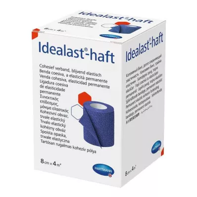 IDEALAST-klevend kleurverband 8 cm x 4 m blauw, 1 st