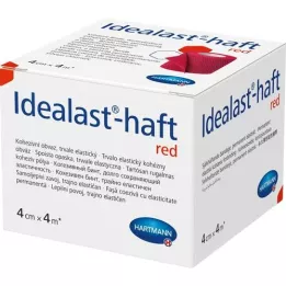 IDEALAST-klevend kleurverband 4 cmx4 m rood, 1 st