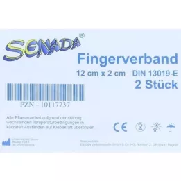 SENADA Vingerverband 2x12 cm, 2 stuks