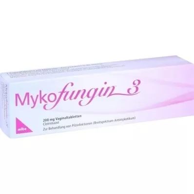 MYKOFUNGIN 3 vaginale tabletten 200 mg, 3 stuks