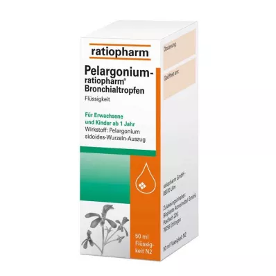 Pelargonium ratiopharm bronchiale druppels, 50 ml Pelargonium ratiopharm bronchiale druppels, 50 ml