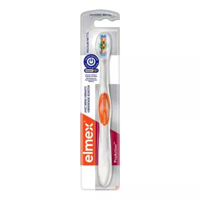 ELMEX ProAction hybride tandenborstel medium, 1 stuk