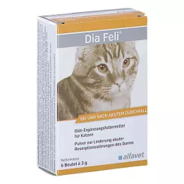 DIA FELI Poeder voor katten, 6X3 g