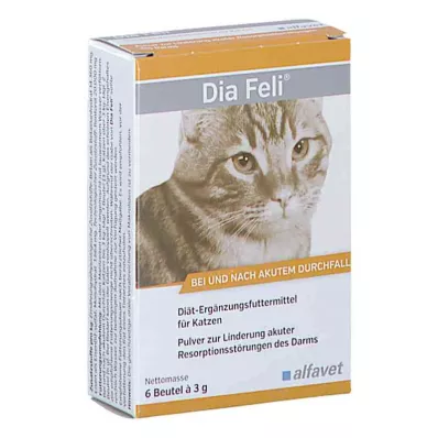 DIA FELI Poeder voor katten, 6X3 g