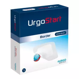 URGOSTART Border 8x8 cm foam wondverband, 10 stuks