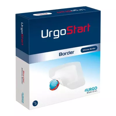 URGOSTART Border 8x8 cm foam wondverband, 10 stuks