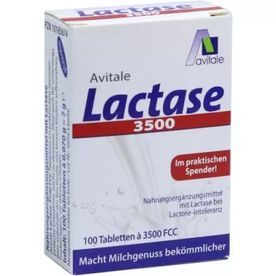 LACTASE 3.500 FCC Tabletten in klikdispenser, 100 stuks