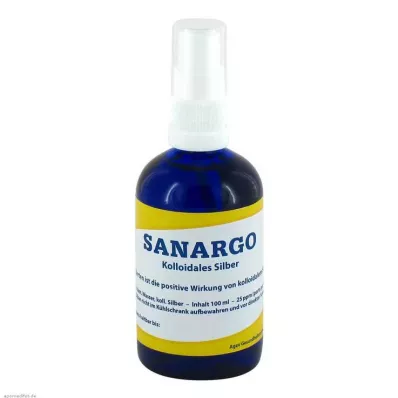 Sanargo colloïdaal zilver spuitfles, 100 ml Sanargo colloïdaal zilver spuitfles, 100 ml