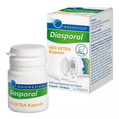 Magnesium Diasporal 400 Extra Capsules, 20 st Magnesium Diasporal 400 Extra Capsules, 20 st