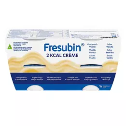FRESUBIN 2 kcal Vanillecrème in een kopje, 4X125 g