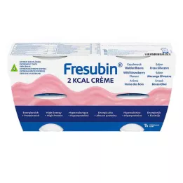 FRESUBIN 2 kcal Wilde aardbeiencrème in een beker, 4X125 g