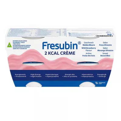 FRESUBIN 2 kcal Wilde aardbeiencrème in een beker, 4X125 g FRESUBIN 2 kcal Wilde aardbeiencrème in een beker, 4X125 g