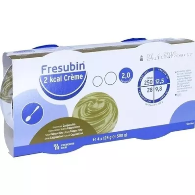 FRESUBIN 2 kcal Cream Cappuccino in een kopje, 4X125 g