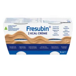FRESUBIN 2 kcal Cream Cappuccino in een kopje, 4X125 g